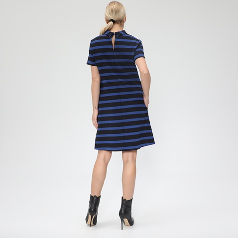 BOSS-Γυναικείο mini φόρεμα BOSS Apeggy ριγέ μαύρο μπλε