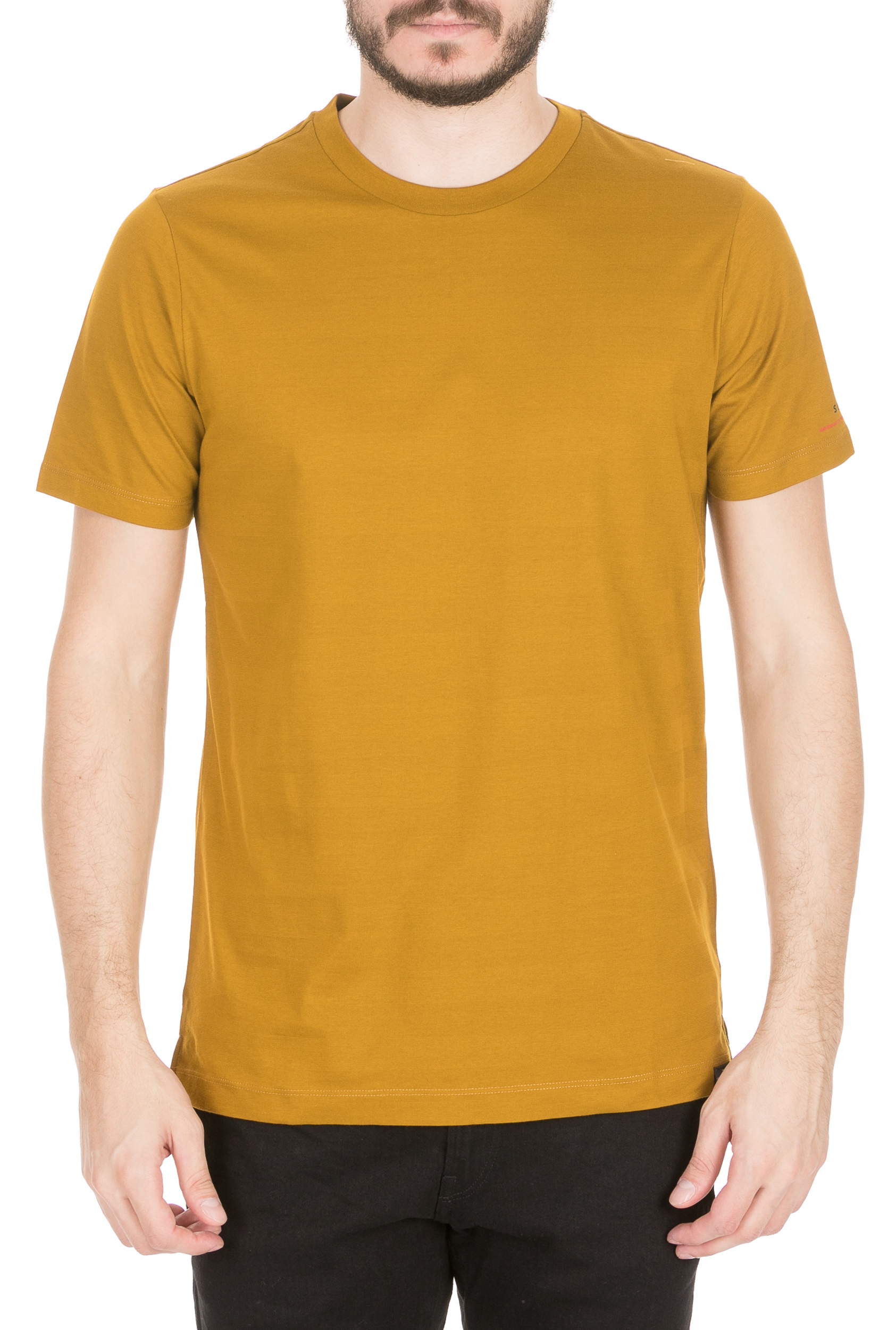 Ανδρικά/Ρούχα/Μπλούζες/Κοντομάνικες SCOTCH & SODA - Ανδρική μπλούζα SCOTCH & SODA κίτρινη