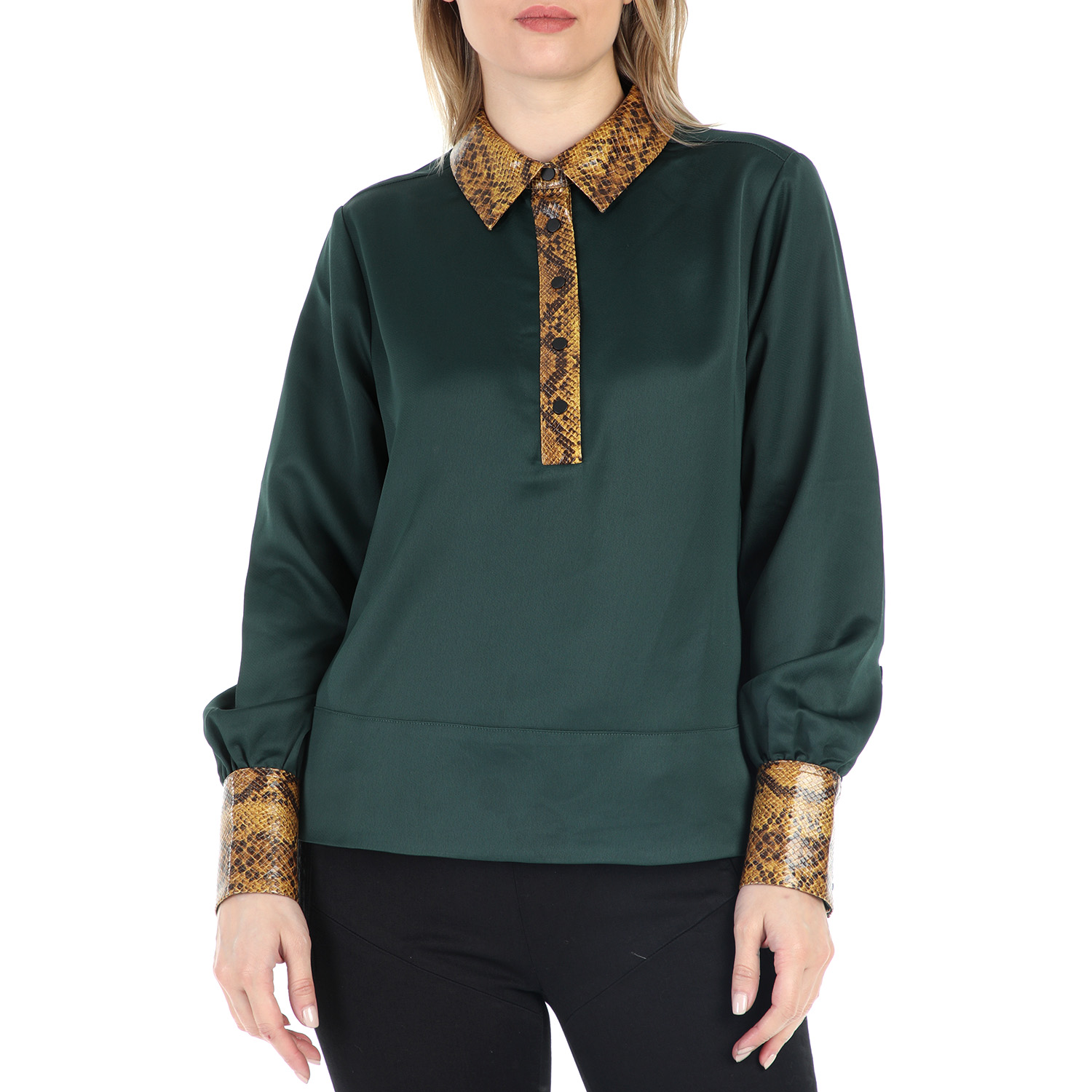SCOTCH & SODA - Γυναικείο πουκάμισο SCOTCH & SODA πράσινο Γυναικεία/Ρούχα/Πουκάμισα/Μακρυμάνικα
