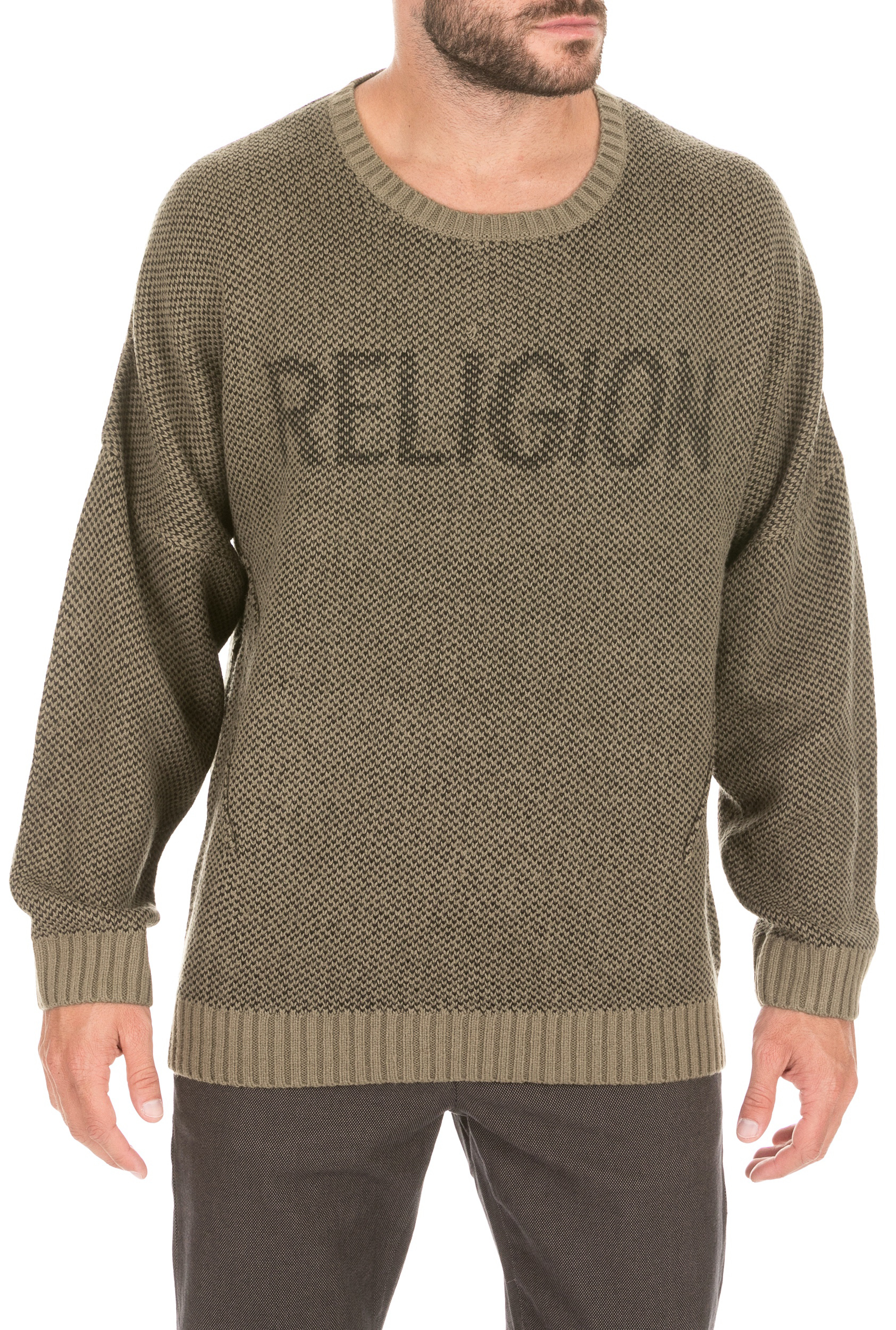 RELIGION Ανδρική πλεκτή μπλούζα RELIGION χακί