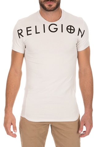 RELIGION-Ανδρικό t-shirt RELIGION GYM μπεζ