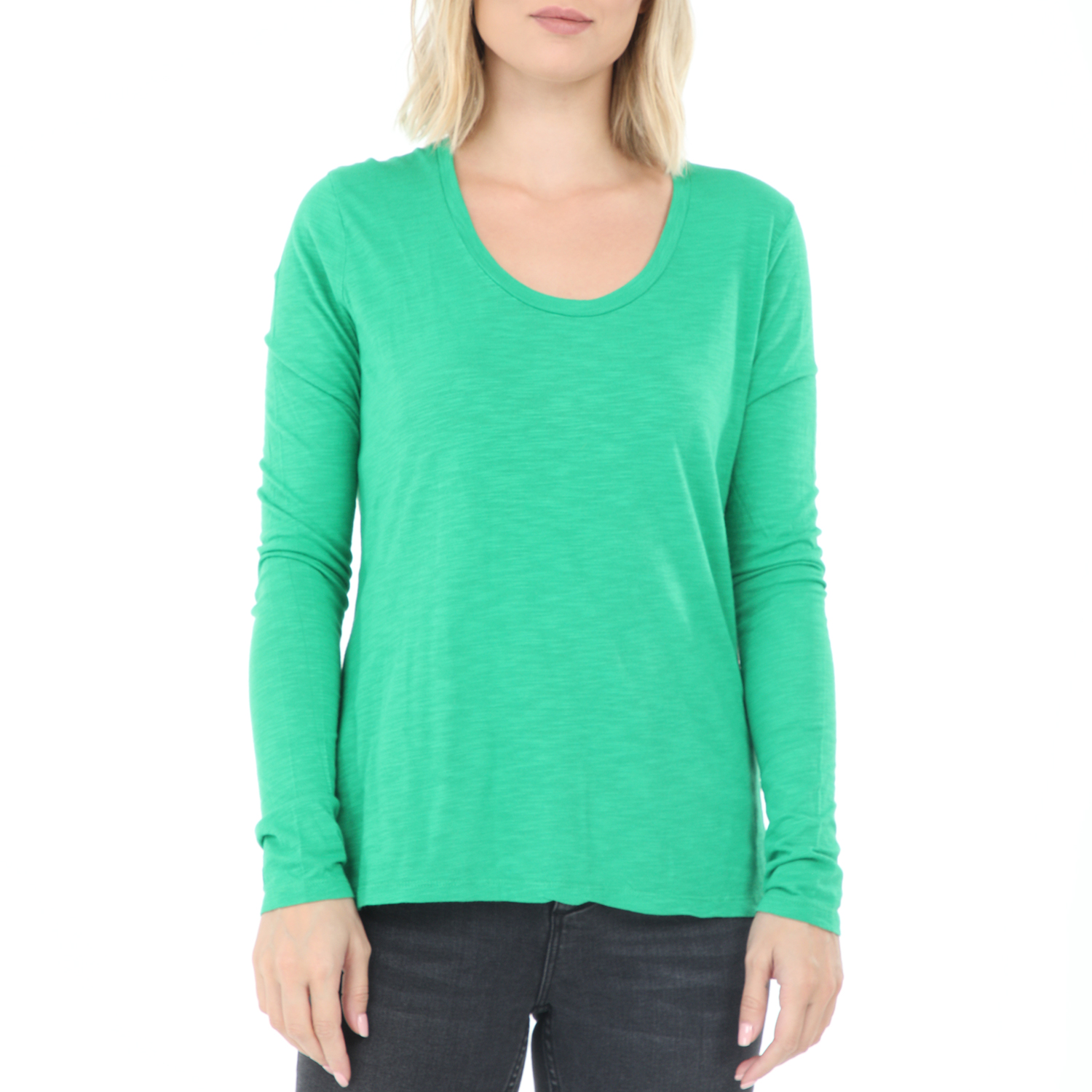 Γυναικεία/Ρούχα/Μπλούζες/Μακρυμάνικες AMERICAN VINTAGE - Γυναικεία μπλούζα AMERICAN VINTAGE πράσινη
