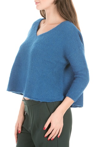 AMERICAN VINTAGE-Γυναικείο πουλόβερ AMERICAN VINTAGE μπλε