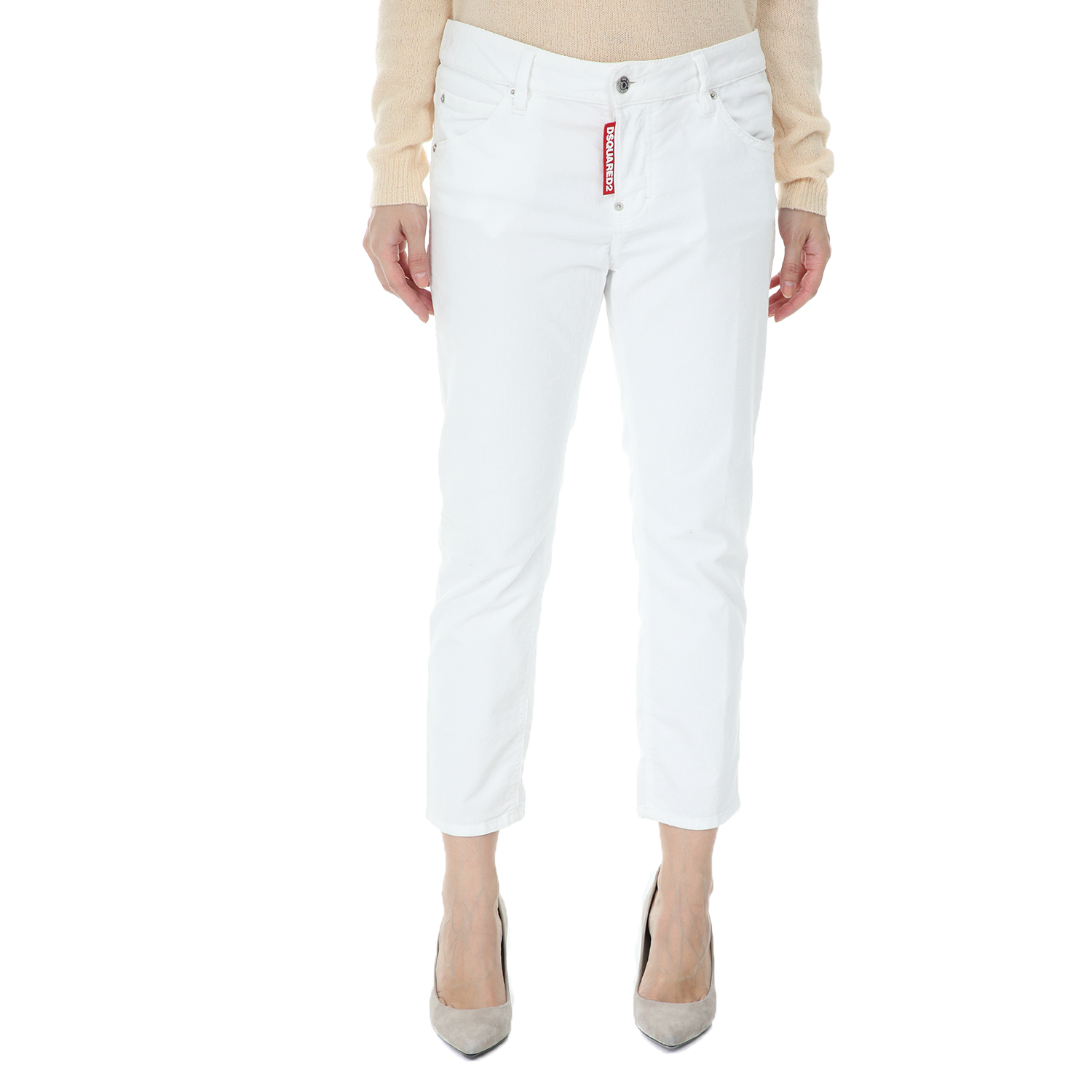 DSQUARED2 Dsquared2 - Γυναικείο jean παντελόνι Dsquared2 λευκό