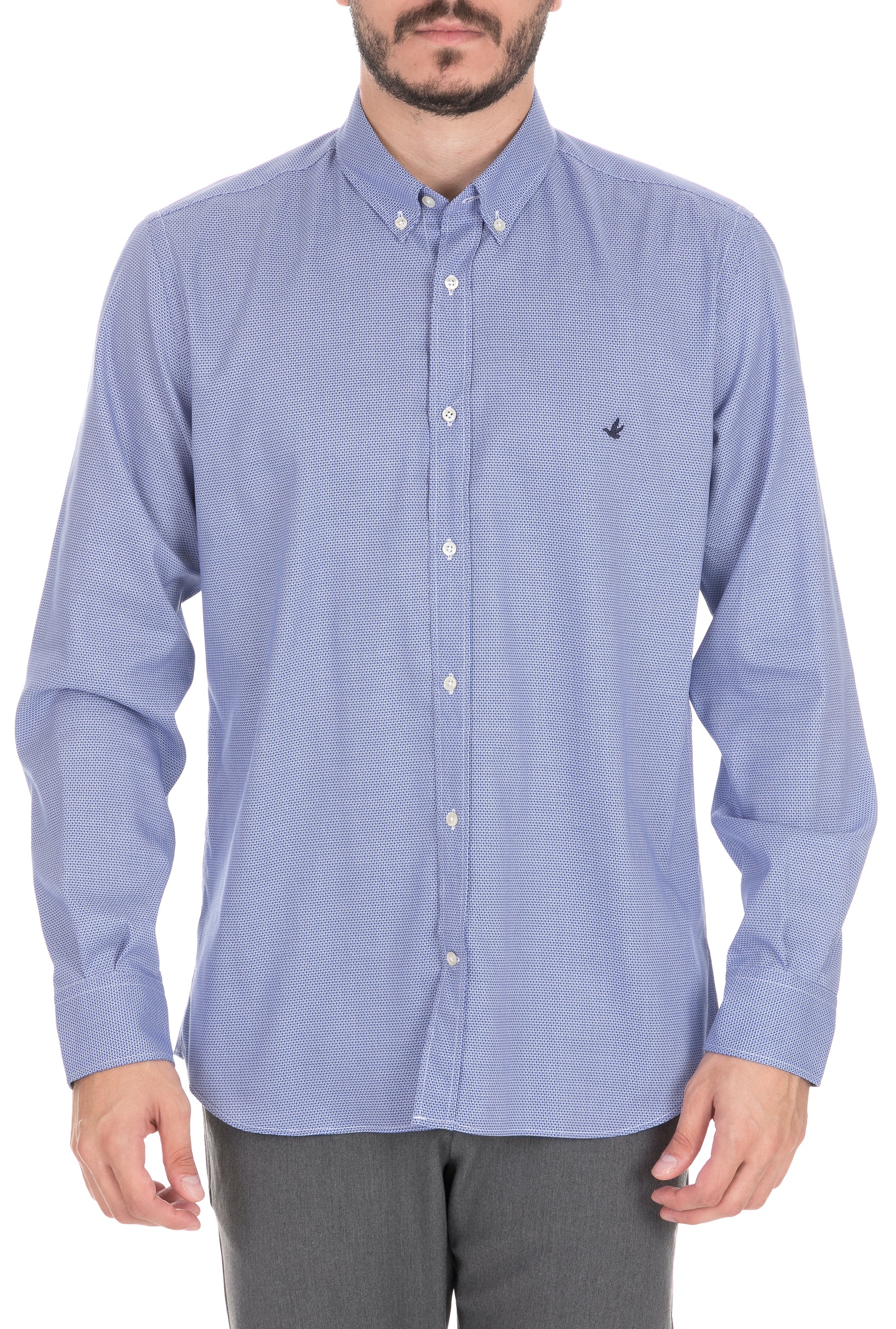 BROOKSFIELD Ανδρικό πουκάμισο BROOKSFIELD γαλάζιο