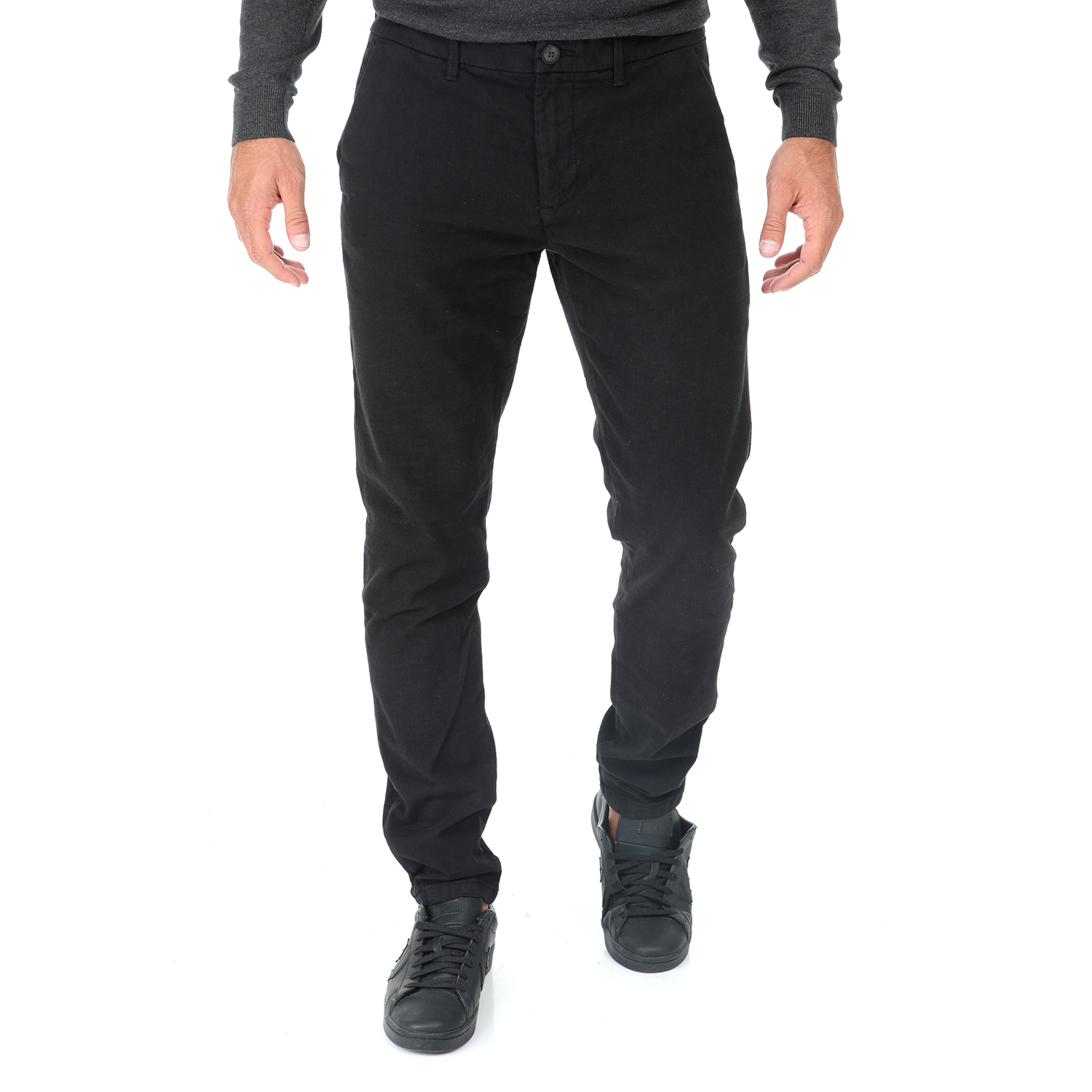 Ανδρικά/Ρούχα/Παντελόνια/Chinos SSEINSE - Ανδρικό παντελόνι SSEINSE TK A μαύρο