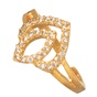JEWELTUDE-Γυναικείο επίχρυσο ορειχάλκινο δαχτυλίδι Σχήματα
