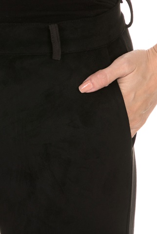 LA DOLLS-Γυναικείο παντελόνι καμπάνα SKIN PANTS LA DOLLS μαύρο