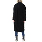 FRONTSTREET-Γυναικείο γούνινο παλτό FRONTSTREET μαύρο