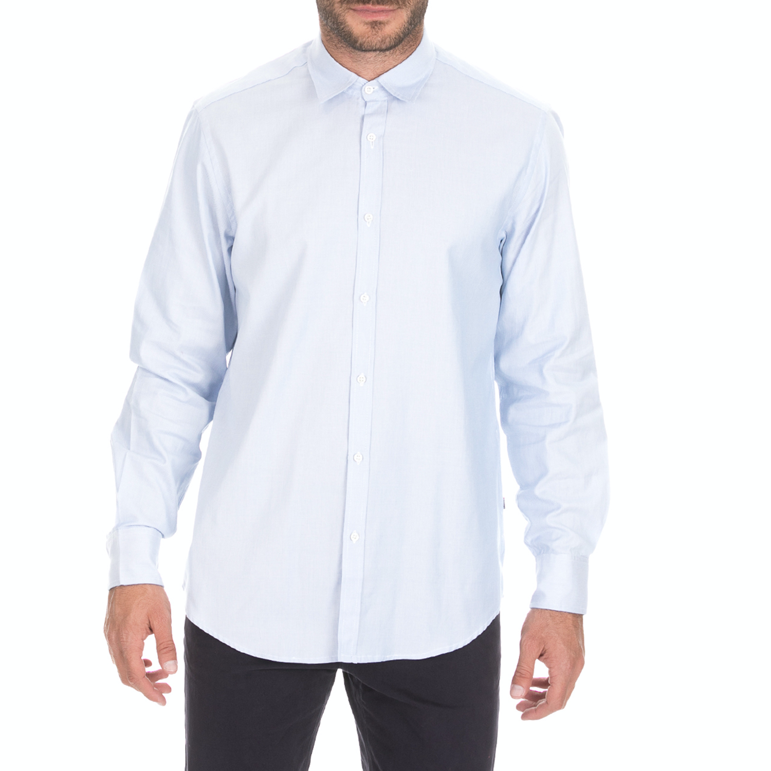 DORS - Ανδρικό μακρυμάνικο πουκάμισο DORS γαλάζιο