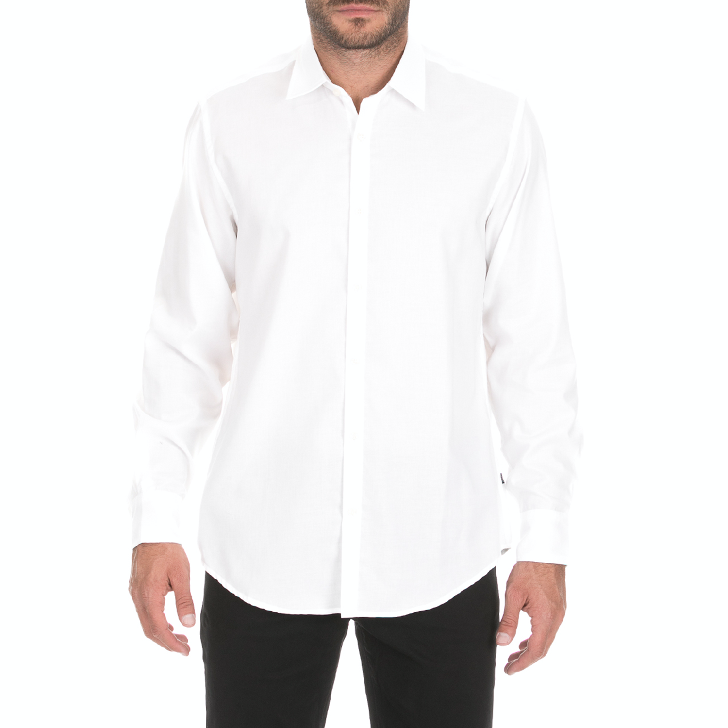 Ανδρικά/Ρούχα/Πουκάμισα/Μακρυμάνικα DORS - Ανδρικό μακρυμάνικο πουκάμισο DORS λευκό