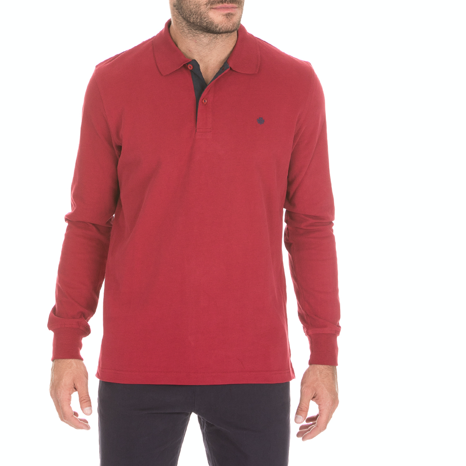 Ανδρικά/Ρούχα/Μπλούζες/Πόλο DORS - Ανδρική πόλο μπλούζα DORS κόκκινη