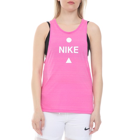 NIKE-Γυναικείο top NIKE ICNCLSH TANK BETTER ροζ