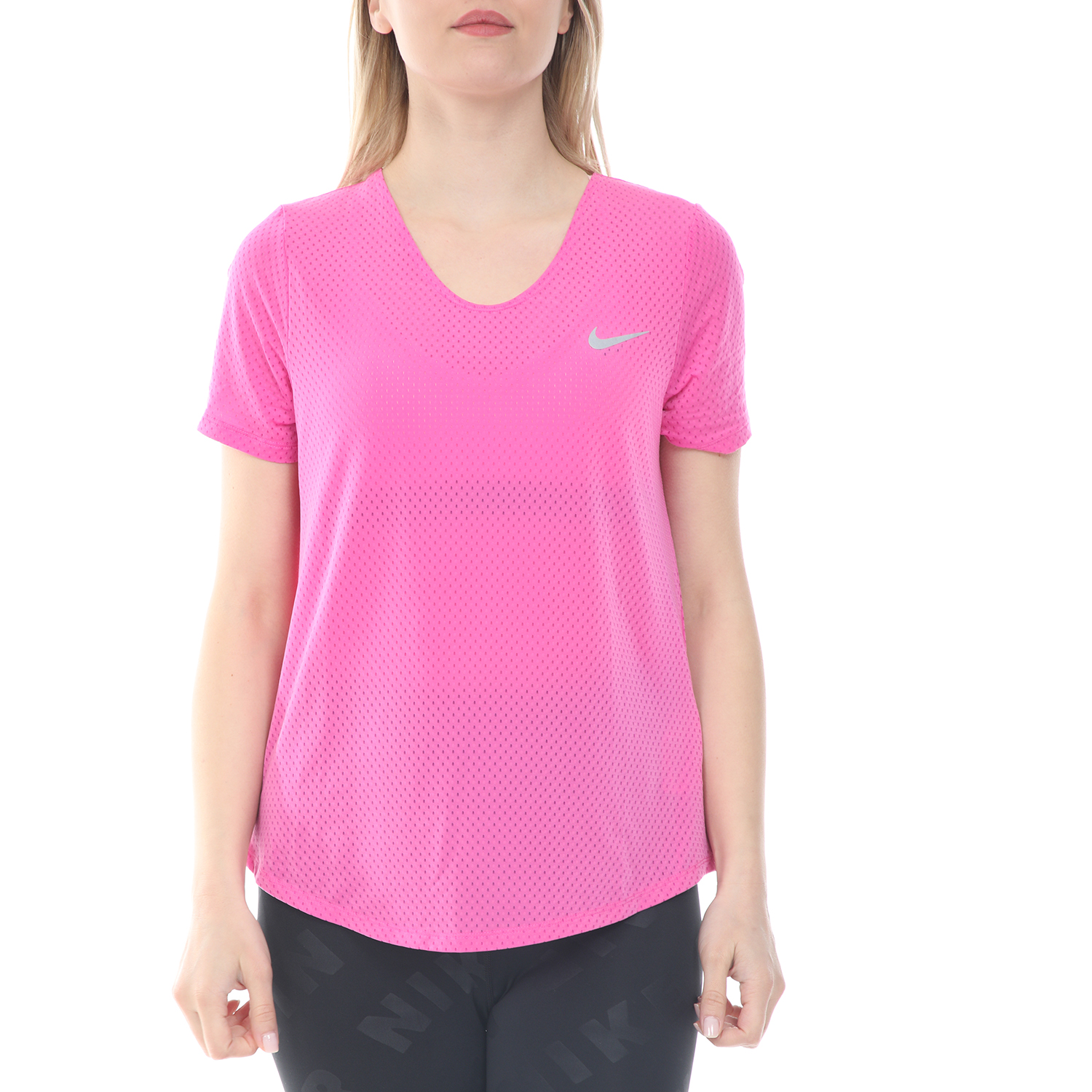Γυναικεία/Ρούχα/Αθλητικά/T-shirt-Τοπ NIKE - Γυναικεία μπούζα NIKE TOP SS BREATHE ροζ