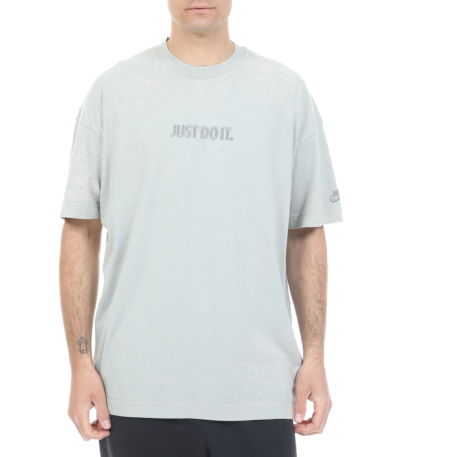 Ανδρικά/Ρούχα/Αθλητικά/T-shirt NIKE - Ανδρικό t-shirt NIKE NSW JDI TOP SS WASH γκρι
