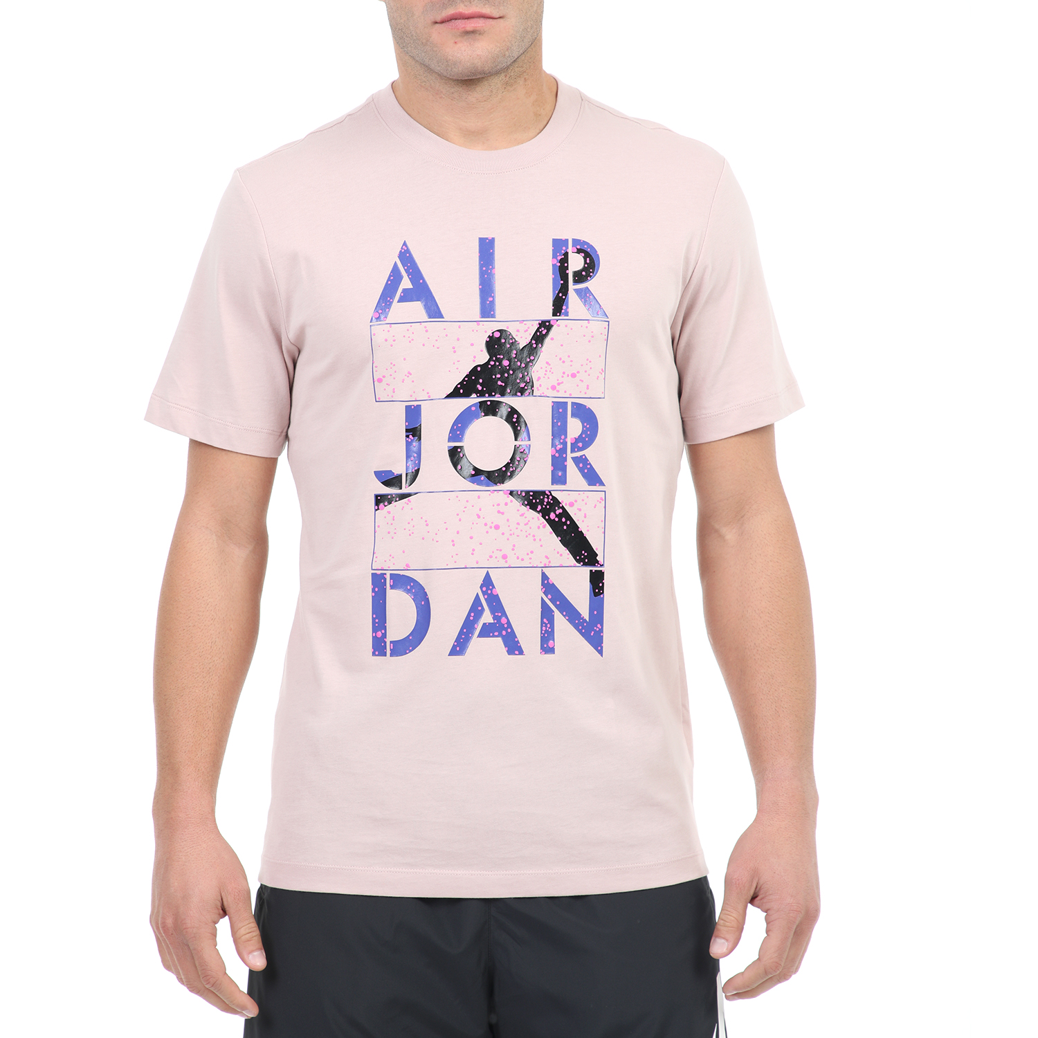 Ανδρικά/Ρούχα/Αθλητικά/T-shirt NIKE - Ανδρικό t-shirt NIKE Jordan Stencil μοβ