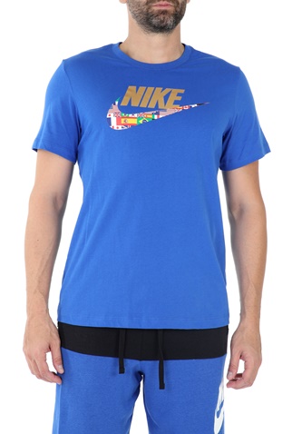 NIKE-Ανδρικό t-shirt ΝΙΚΕ NSW PREHEAT HBR μπλε