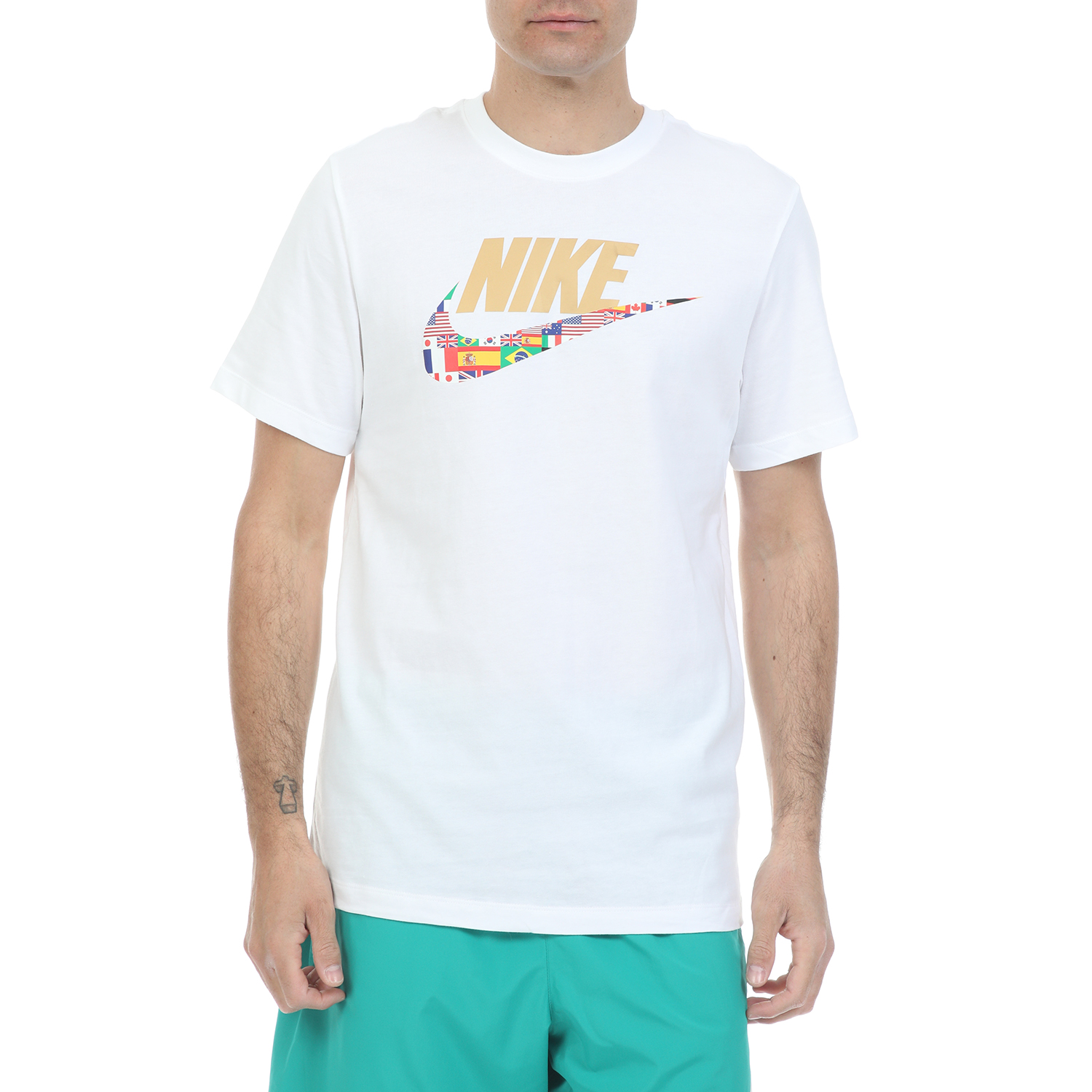 Ανδρικά/Ρούχα/Αθλητικά/T-shirt NIKE - Ανδρικό t-shirt NIKE NSW TEE PREHEAT HBR λευκό