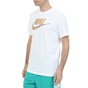 NIKE-Ανδρικό t-shirt NIKE NSW TEE PREHEAT HBR λευκό