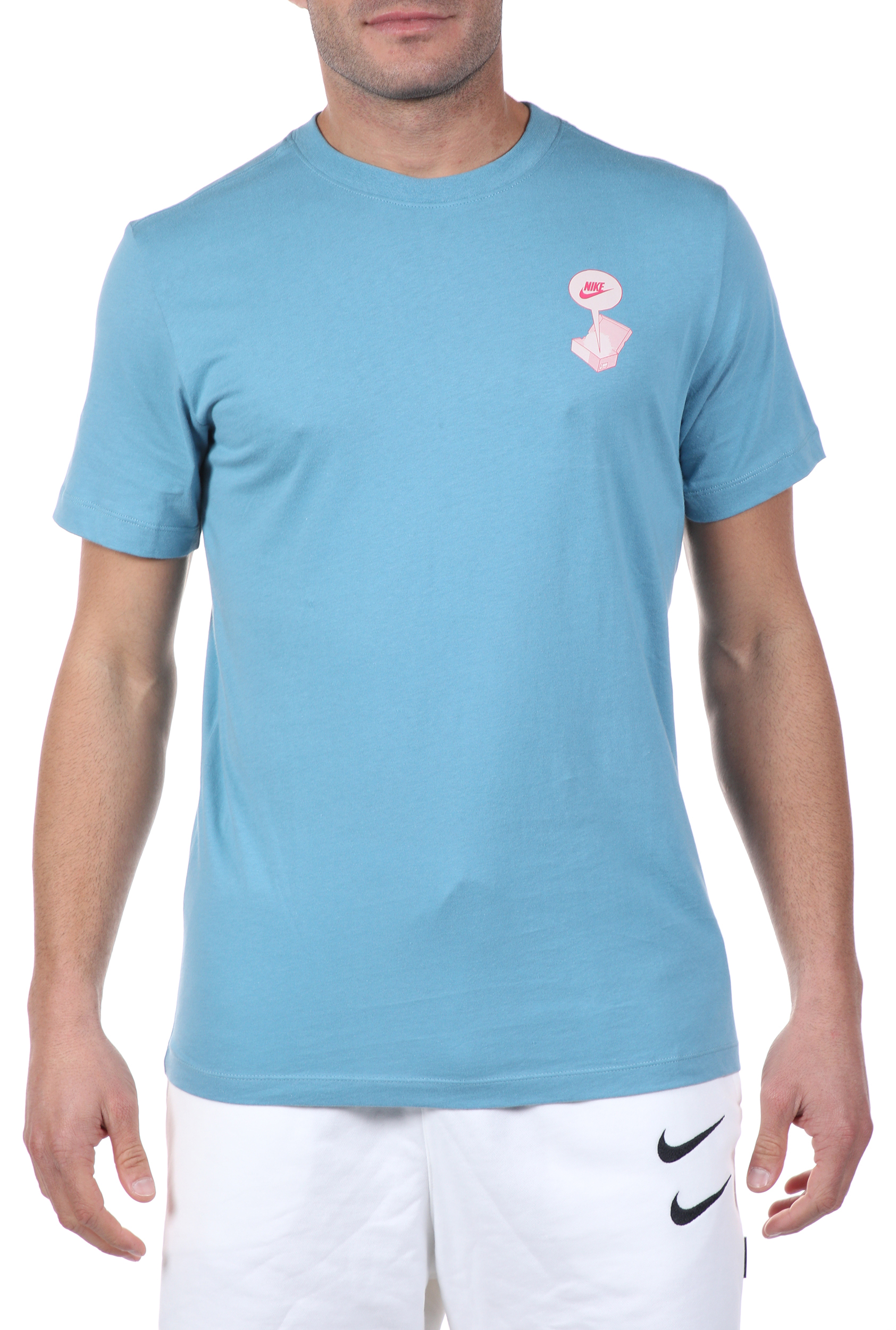 Ανδρικά/Ρούχα/Αθλητικά/T-shirt NIKE - Ανδρικό t-shirt NIKE NSW TEE FTWR DSTRD BM μπλε