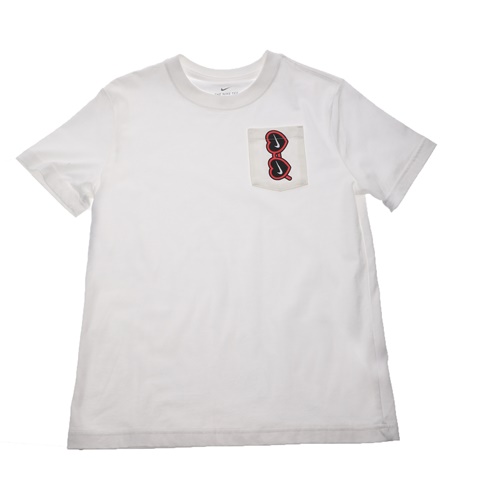 NIKE-Παιδικό t-shirt NIKE TEE SUNGLASS PKT BOYFRND λευκό