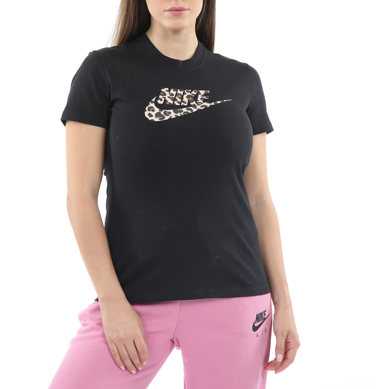 NIKE - Γυναικεία t-shirt SW PRNT PACK SS TEE μαύρο Γυναικεία/Ρούχα/Αθλητικά/T-shirt-Τοπ