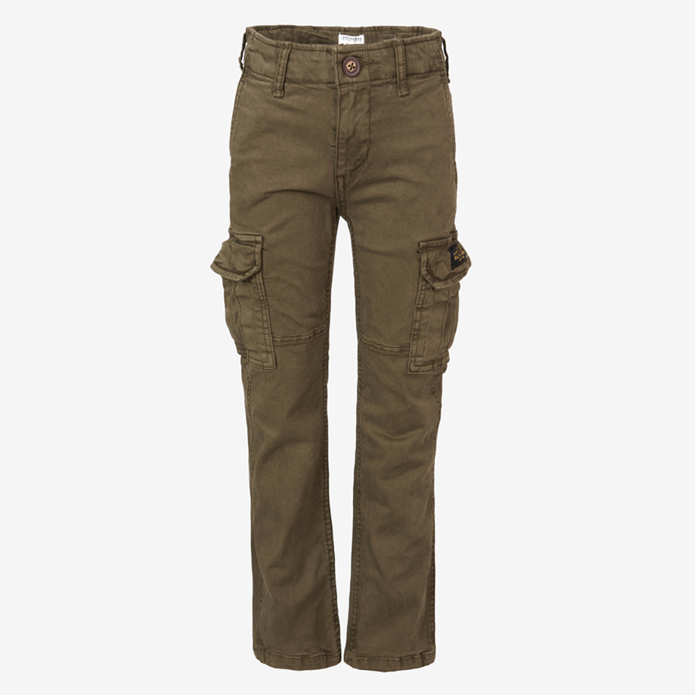 Παιδικά/Boys/Ρούχα/Παντελόνια FUNKY BUDDΗA - Αγορίστικο παντελόνι cargo FUNKY BUDDHA χακί