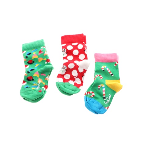 HAPPY SOCKS-Παιδικές κάλτσες HAPPY SOCKS Holiday πολύχρωμες