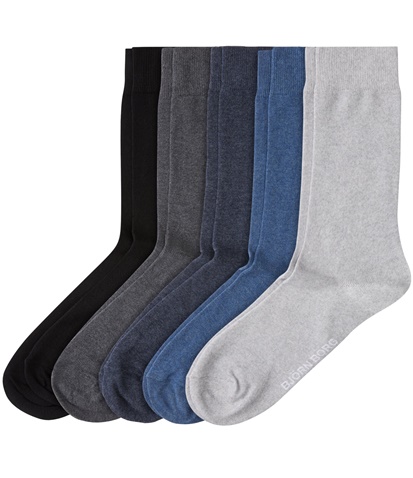 BJORN BORG-Ανδρικές κάλτσες σετ 5 ζευγάρια BJORN BORG μπλε-γκρι
