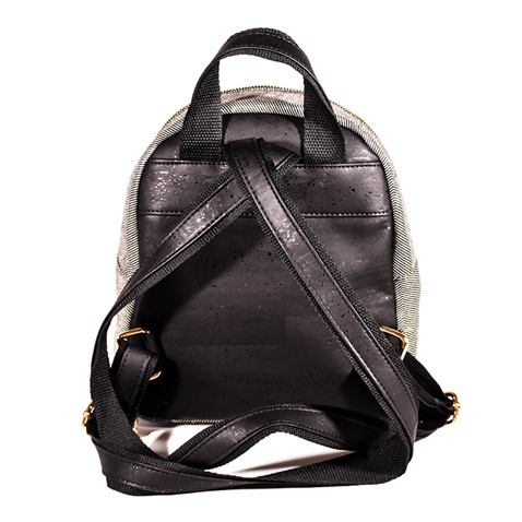 APOXYLO-Γυναικεία τσάντα πλάτης APOXYLO 352 MINI FASHION BLACK μαύρη γκρι
