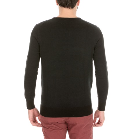 GREENWOOD-Ανδρική πλεκτή μπλούζα GREENWOOD μαύρο