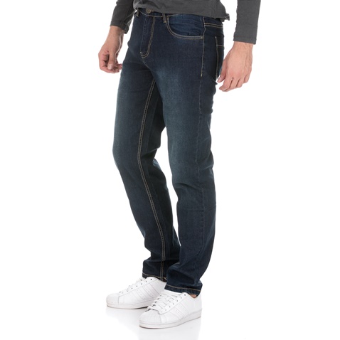 BATTERY-Ανδρικό jean παντελόνι BATTERY μπλε