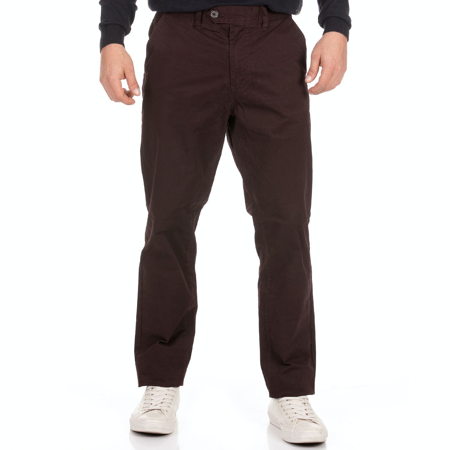 Ανδρικά/Ρούχα/Παντελόνια/Chinos BATTERY - Ανδρικό παντελόνι chino BATTERY καφέ