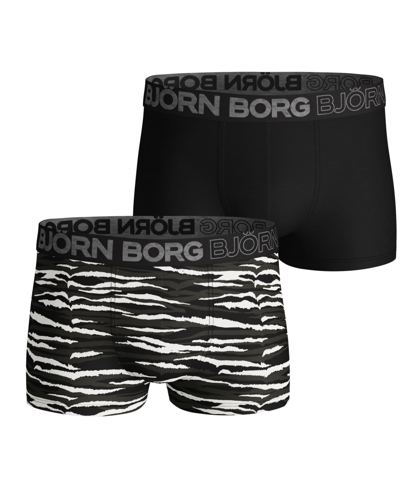 BJORN BORG - Ανδρικά boxer σετ των 2 BJORN BORG μαύρα