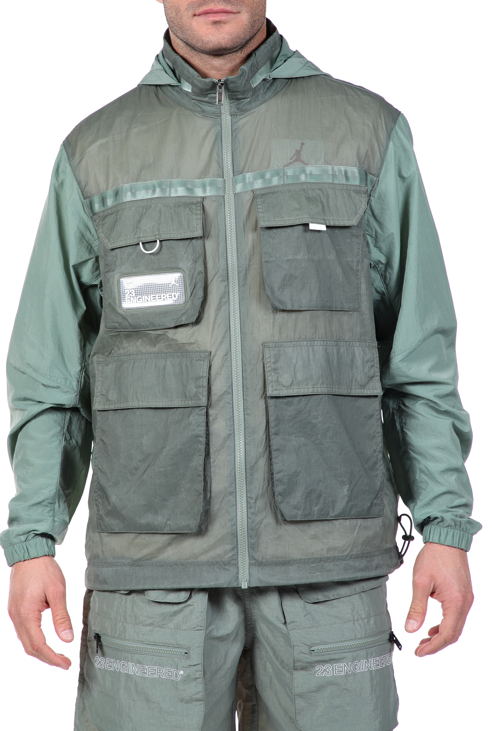 Ανδρικά/Ρούχα/Πανωφόρια/Τζάκετς NIKE - Ανδρικό jacket NIKE M J 23ENG FZ JKT πράσινο