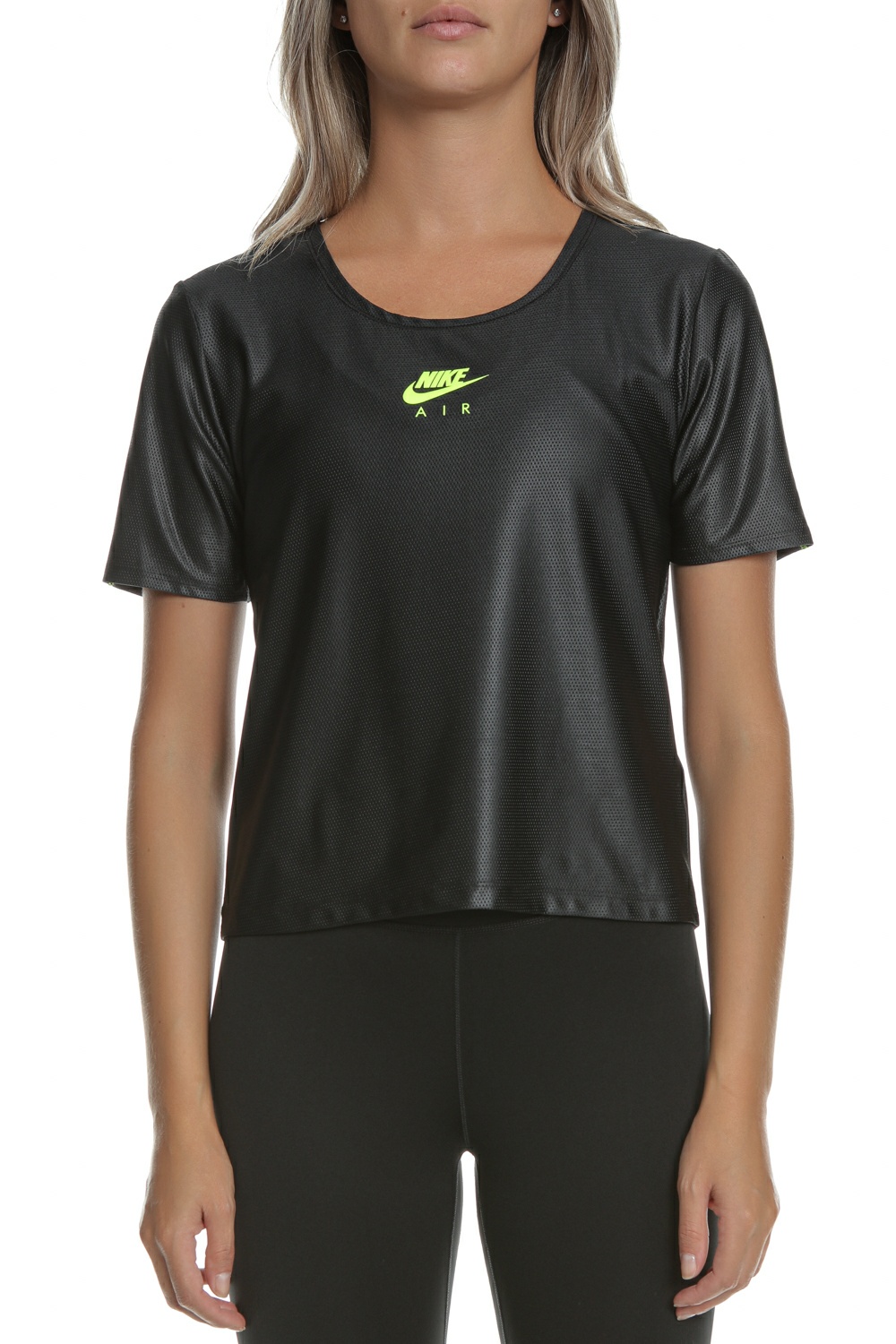 Γυναικεία/Ρούχα/Αθλητικά/T-shirt-Τοπ NIKE - Γυναικείο αθλητικό τοπ NIKE AIR SS μαύρο