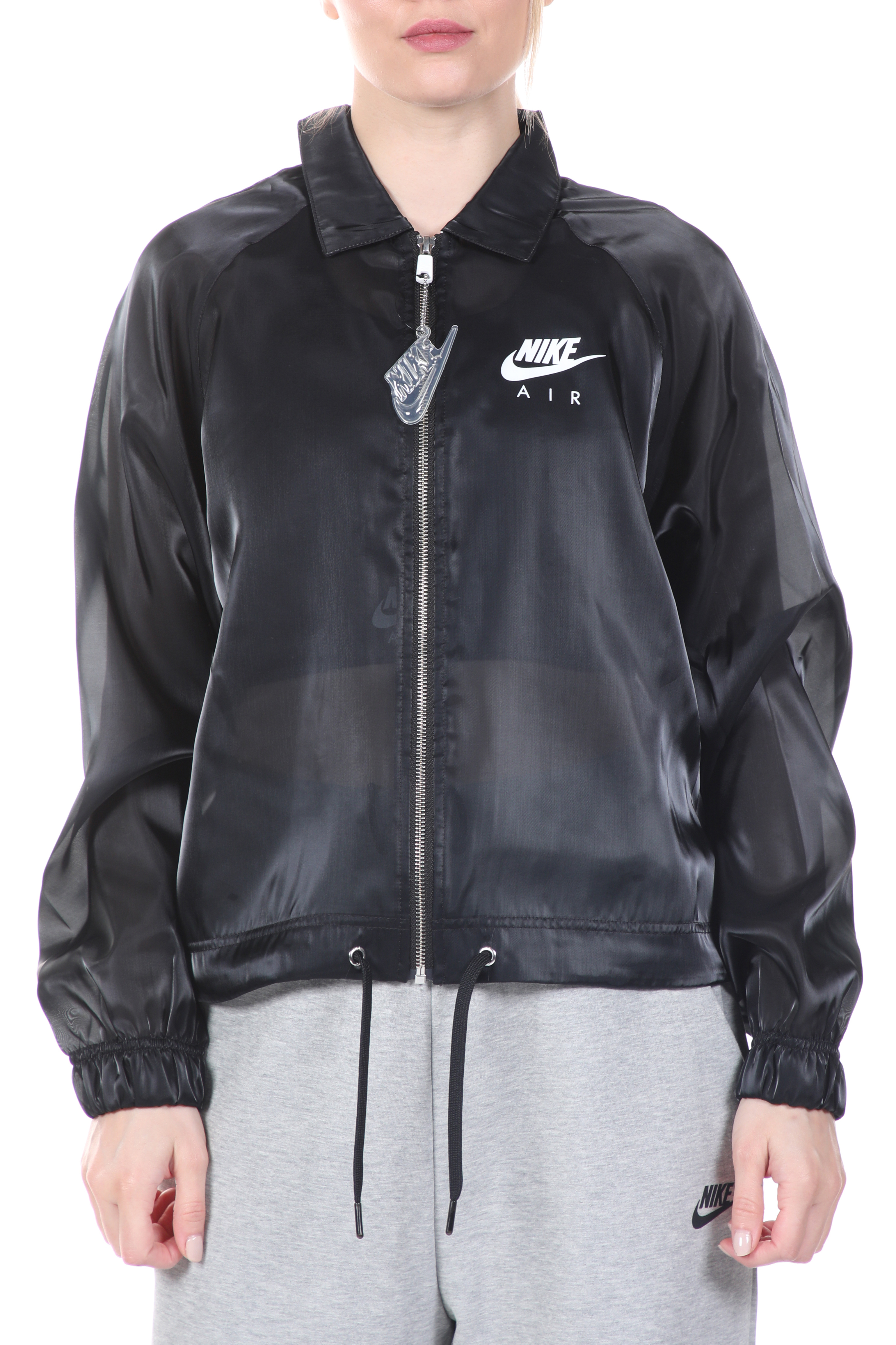 Γυναικεία/Ρούχα/Πανωφόρια/Μπουφάν NIKE - Γυναικείο jacket NIKE NSW AIR JKT SHEEN μαύρο
