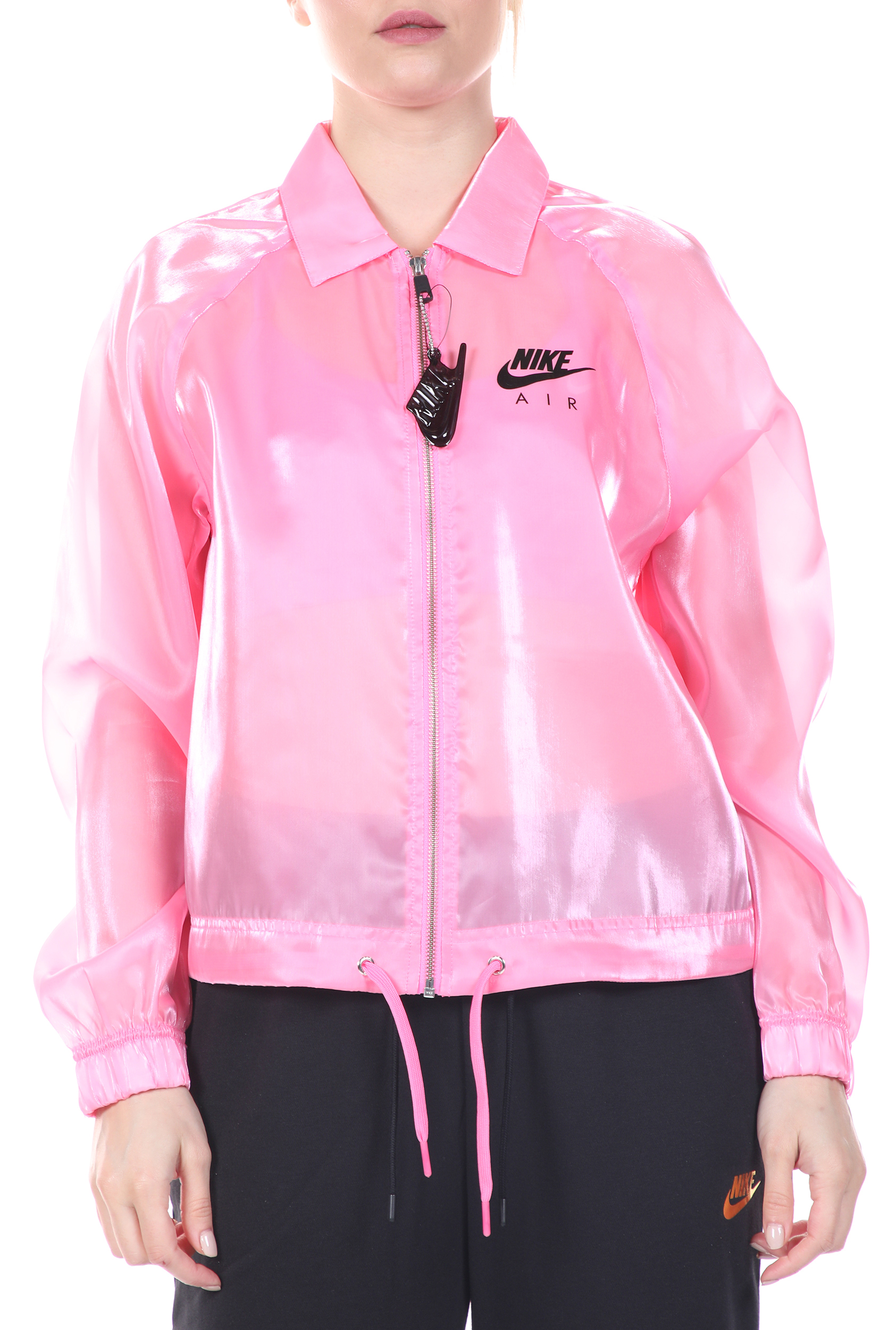 Γυναικεία/Ρούχα/Πανωφόρια/Μπουφάν NIKE - Γυναικείο jacket NIKE NSW AIR JKT SHEEN ροζ