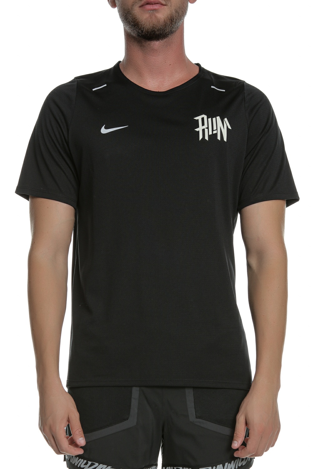 Ανδρικά/Ρούχα/Αθλητικά/T-shirt NIKE - Ανδρική μπλούζα NIKE DF BRTH RISE 365 WR μαύρη