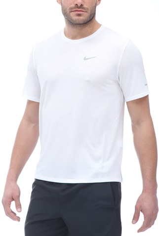 NIKE-Ανδρική μπλούζα NIKE DF MILER TOP SS λευκή