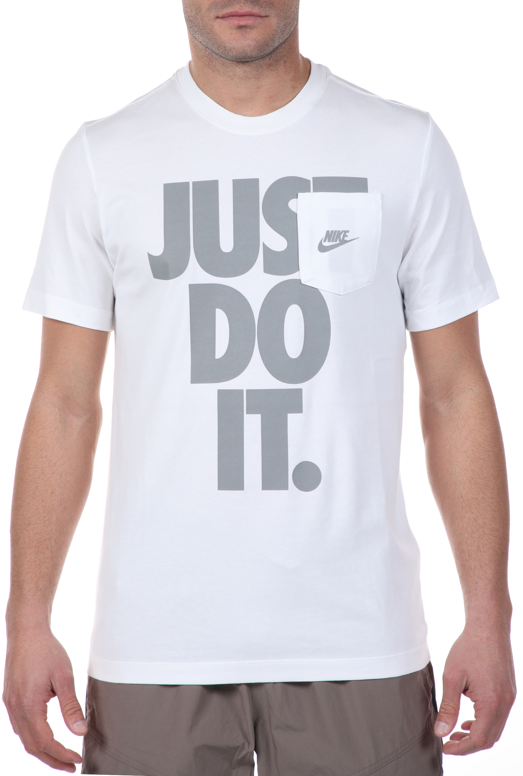Ανδρικά/Ρούχα/Αθλητικά/T-shirt NIKE - Ανδρικό t-shirt NIKE NSW SS TEE JDI POCKET HBR λευκό