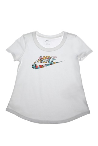 NIKE-Παιδική κοντομάνικη μπλούζα NIKE DYE SCOOP FUTURA λευκή