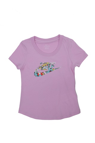 NIKE-Παιδικό t-shirt ΝΙΚΕ NSW TEE DYE SCOOP FUTURA μοβ