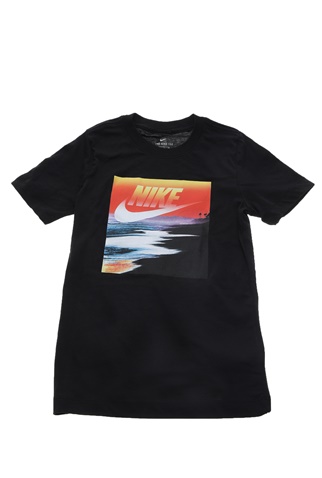 NIKE-Παιδικό t-shirt ΝΙΚΕ NSW  FUTURA BEACH μαύρη
