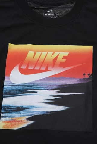 NIKE-Παιδικό t-shirt ΝΙΚΕ NSW  FUTURA BEACH μαύρη