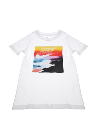 NIKE-Παιδικό t-shirt NIKE NSW FUTURA BEACH λευκό