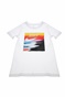 NIKE-Παιδικό t-shirt NIKE NSW FUTURA BEACH λευκό