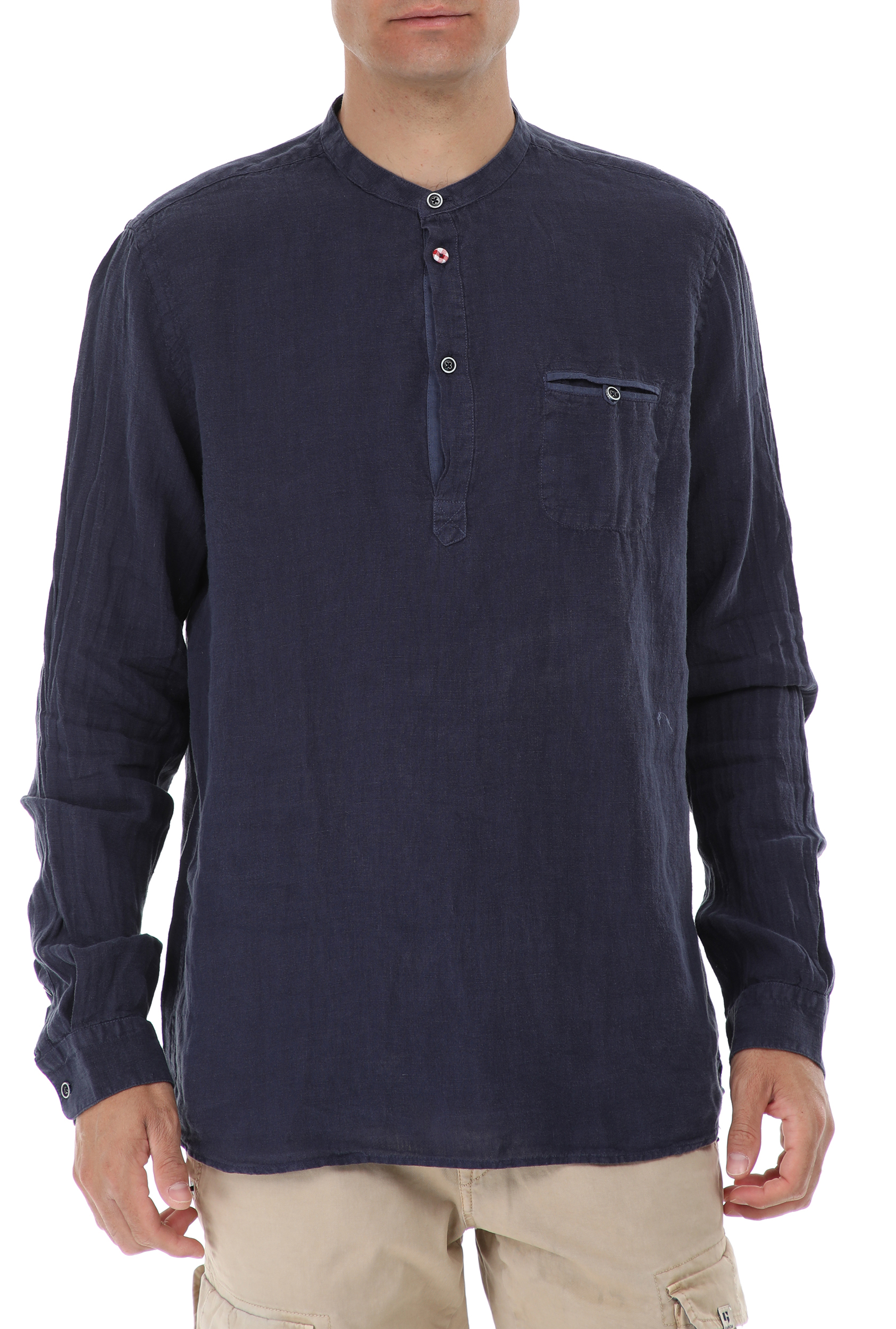 Ανδρικά/Ρούχα/Πουκάμισα/Μακρυμάνικα SSEINSE - Ανδρικό πουκάμισο SSEINSE CAMICIA SERAFINO μπλε