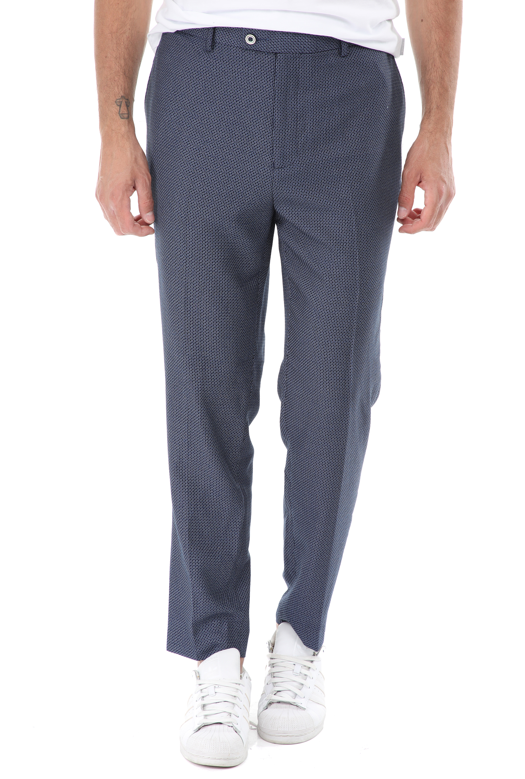 Ανδρικά/Ρούχα/Παντελόνια/Chinos SSEINSE - Ανδρικό παντελόνι chino SSEINSE tk america μπλε