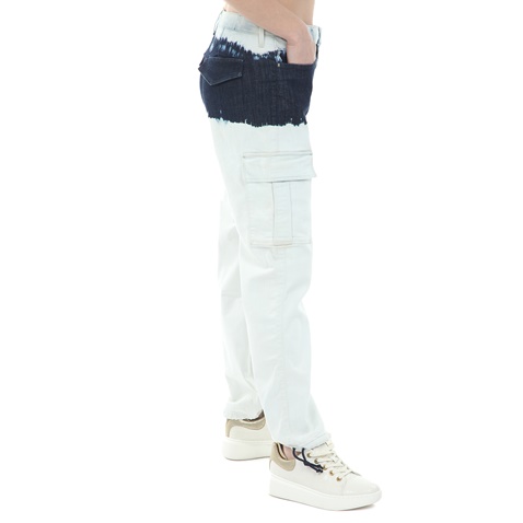 KARL LAGERFELD-Γυναικείο jean παντελόνι KARL LAGERFELD A33 WASH 6 μπλε